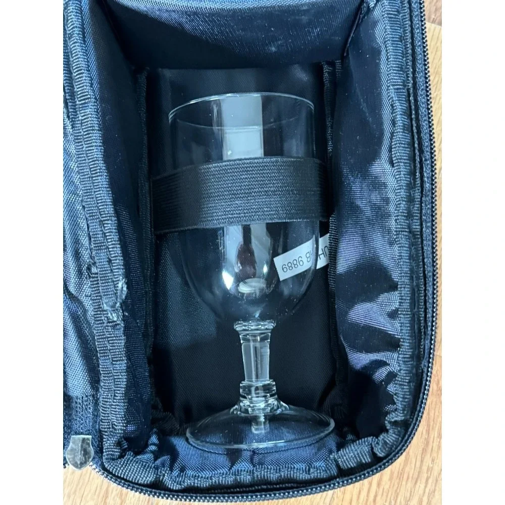 Picnic Time OPUS Deluxe Insulated Wine Tote Service for TWO 514-49 NEW Green